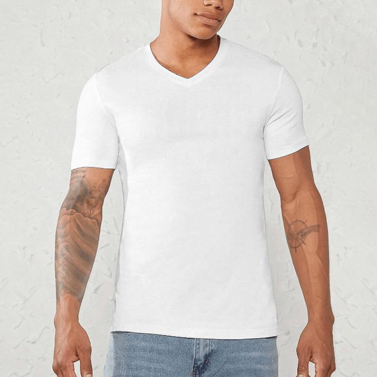 Tigers Baseball Inspired Men's V-Neck T-Shirt Tigers Baseball Inspired Men's V-Neck T-Shirt