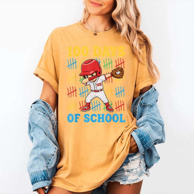 100 Days Of School Baseball Bat 100th Day Of School Boys Women's Comfort Colors T-Shirt 100 Days Of School Baseball Bat 100th Day Of School Boys Women's Comfort Colors T-Shirt