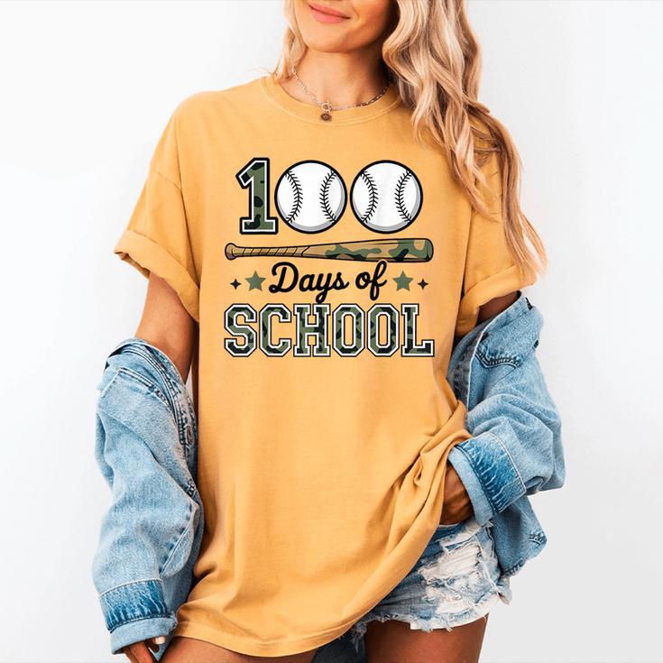 100 Days Of School Baseball Camo Boys School Teacher Women's Comfort Colors T-Shirt 100 Days Of School Baseball Camo Boys School Teacher Women's Comfort Colors T-Shirt