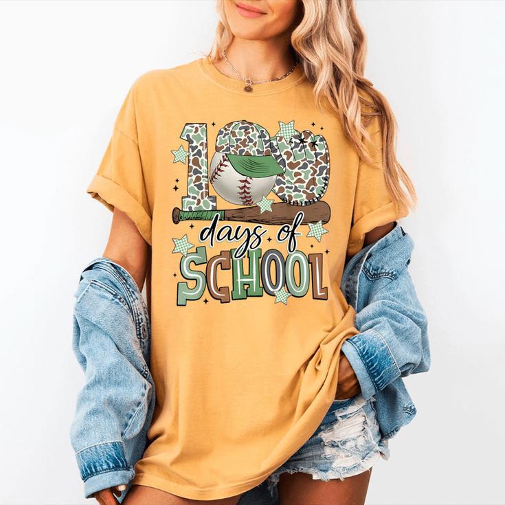 100 Days Of School Baseball Camo Men Boy Kid Women's Comfort Colors T-Shirt 100 Days Of School Baseball Camo Men Boy Kid Women's Comfort Colors T-Shirt