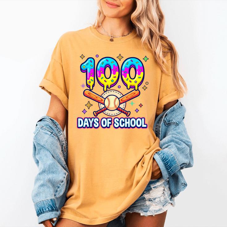 100 Days Of School Baseball Ice Cream Drip Kids Boys Teacher Women's Comfort Colors T-Shirt 100 Days Of School Baseball Ice Cream Drip Kids Boys Teacher Women's Comfort Colors T-Shirt