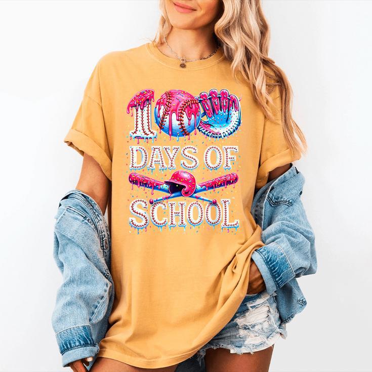 100 Days Of School Baseball Lover Donut Drip Boy Girl Women's Comfort Colors T-Shirt 100 Days Of School Baseball Lover Donut Drip Boy Girl Women's Comfort Colors T-Shirt