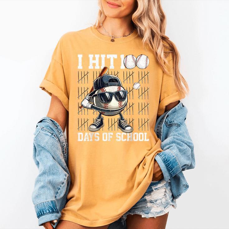 100 Days Of School Boys Kids 100th Day Balls Baseball Kids Women's Comfort Colors T-Shirt 100 Days Of School Boys Kids 100th Day Balls Baseball Kids Women's Comfort Colors T-Shirt