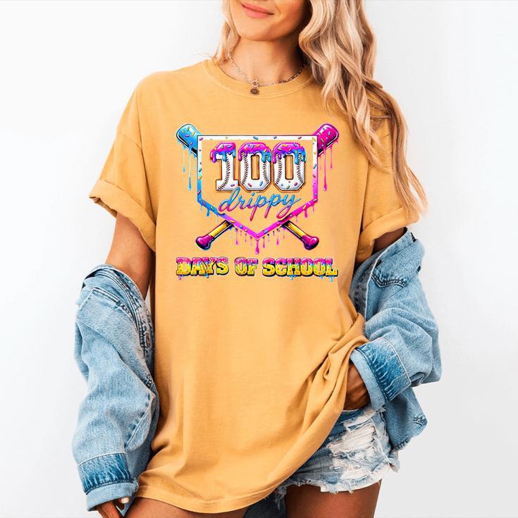 100 Drippy Days Of School Baseball For Boy Kids Women's Comfort Colors T-Shirt 100 Drippy Days Of School Baseball For Boy Kids Women's Comfort Colors T-Shirt