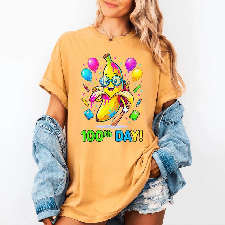 100th Day Of School Banana Baseball Drip For Kids Youth Girl Women's Comfort Colors T-Shirt 100th Day Of School Banana Baseball Drip For Kids Youth Girl Women's Comfort Colors T-Shirt