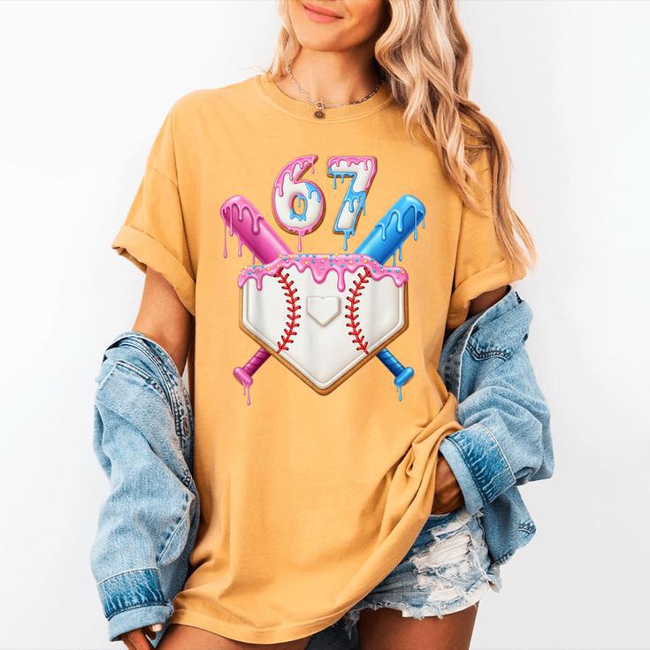 6 7 Baseball Dripping Six Seven Gen Alpha Slang Women's Comfort Colors T-Shirt 6 7 Baseball Dripping Six Seven Gen Alpha Slang Women's Comfort Colors T-Shirt