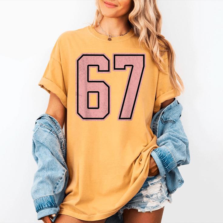 6 7 Number 67 Baseball Meme Tee For Women Women's Comfort Colors T-Shirt
