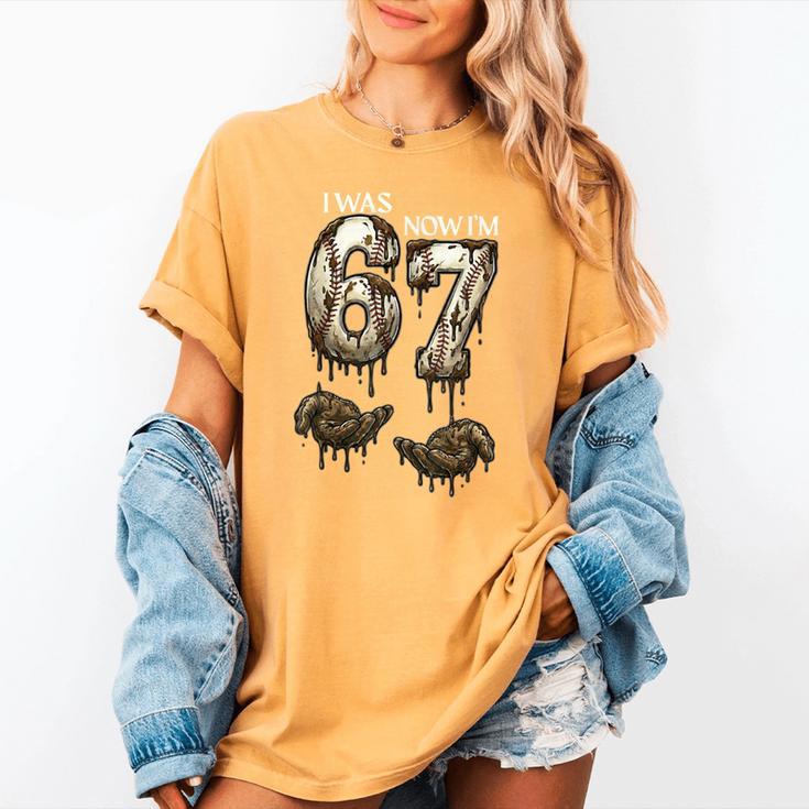 I Was 6 Now I'm 7 Baseball 6 7 Birthday Boys Girls Women's Comfort Colors T-Shirt I Was 6 Now I'm 7 Baseball 6 7 Birthday Boys Girls Women's Comfort Colors T-Shirt