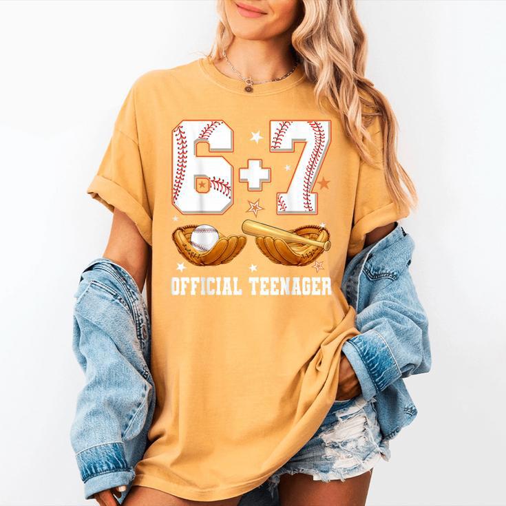 67 13 Year Old Official Teenager Baseball Boy 13th Birthday Women's Comfort Colors T-Shirt 67 13 Year Old Official Teenager Baseball Boy 13th Birthday Women's Comfort Colors T-Shirt