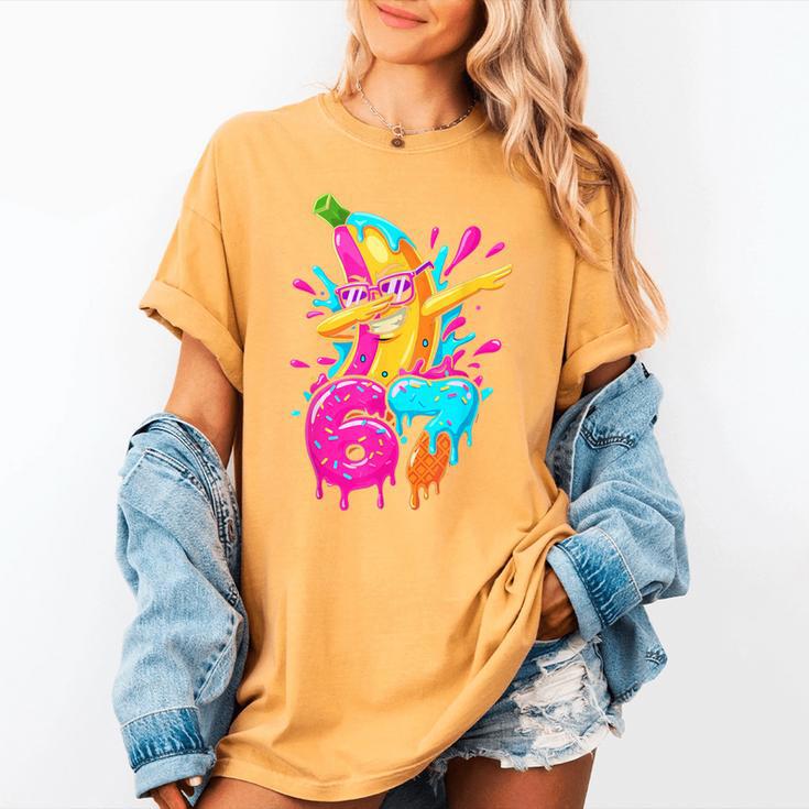 67 Baseball Dabbing Banana 6 7 Dripping Ice Cream Meme Women's Comfort Colors T-Shirt 67 Baseball Dabbing Banana 6 7 Dripping Ice Cream Meme Women's Comfort Colors T-Shirt