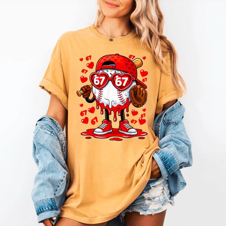 67 Baseball Drip Valentine's Day Women's Comfort Colors T-Shirt 67 Baseball Drip Valentine's Day Women's Comfort Colors T-Shirt