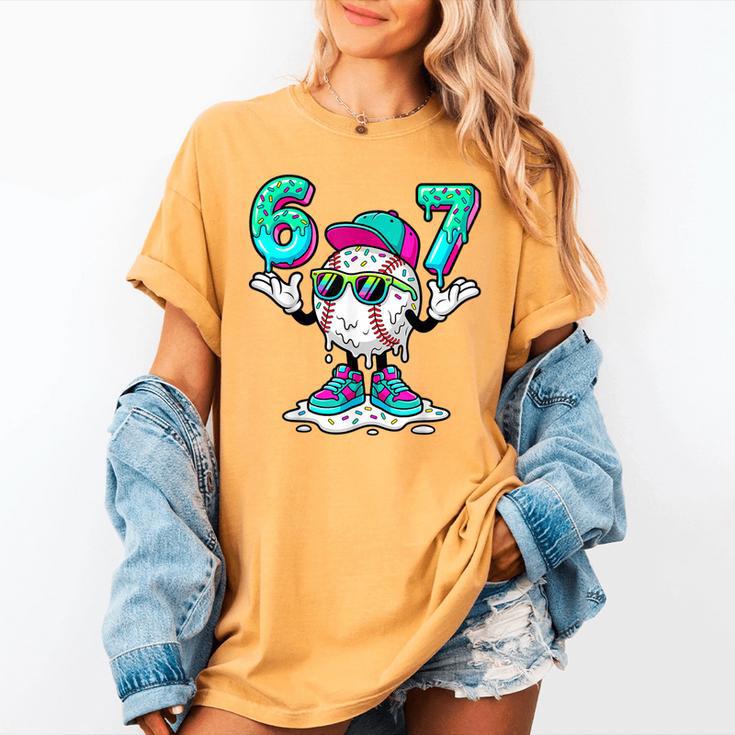 67 Meme Six Seven 6 7 Meme Baseball Drip Women's Comfort Colors T-Shirt