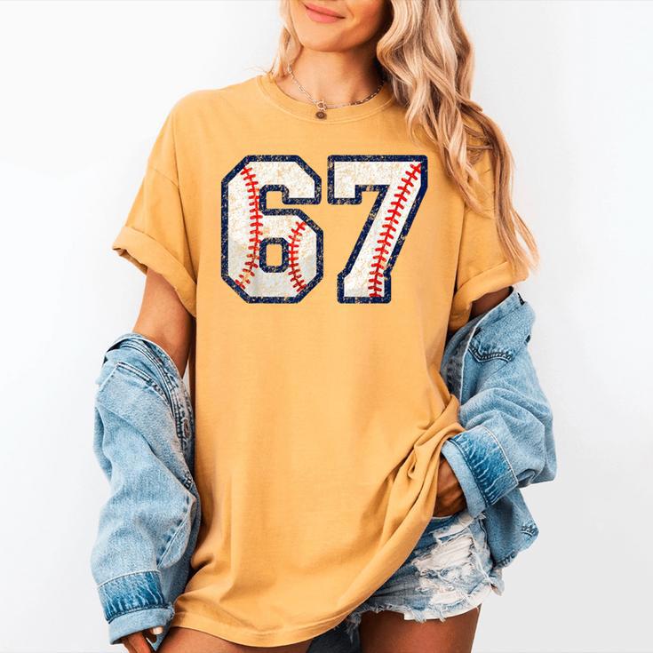 67 Sports Meme – Baseball Number 6 7 Women's Comfort Colors T-Shirt 67 Sports Meme – Baseball Number 6 7 Women's Comfort Colors T-Shirt