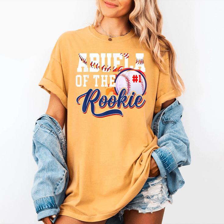 Abuela Rookie Of Year 1st Birthday Baseball Theme Matching Women's Comfort Colors T-Shirt Abuela Rookie Of Year 1st Birthday Baseball Theme Matching Women's Comfort Colors T-Shirt