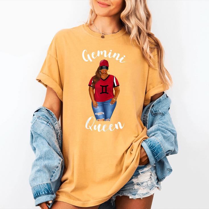 African American Baseball Mom Gemini Queen Zodiac Sign Women's Comfort Colors T-Shirt African American Baseball Mom Gemini Queen Zodiac Sign Women's Comfort Colors T-Shirt