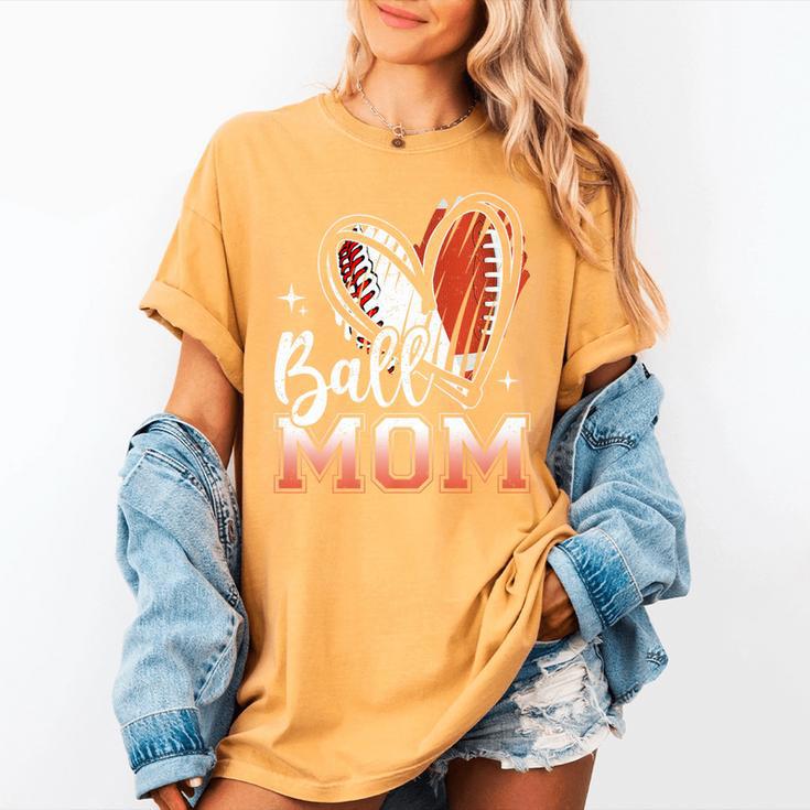 Ball Mom Football Baseball Mom Premium Women's Comfort Colors T-Shirt Ball Mom Football Baseball Mom Premium Women's Comfort Colors T-Shirt