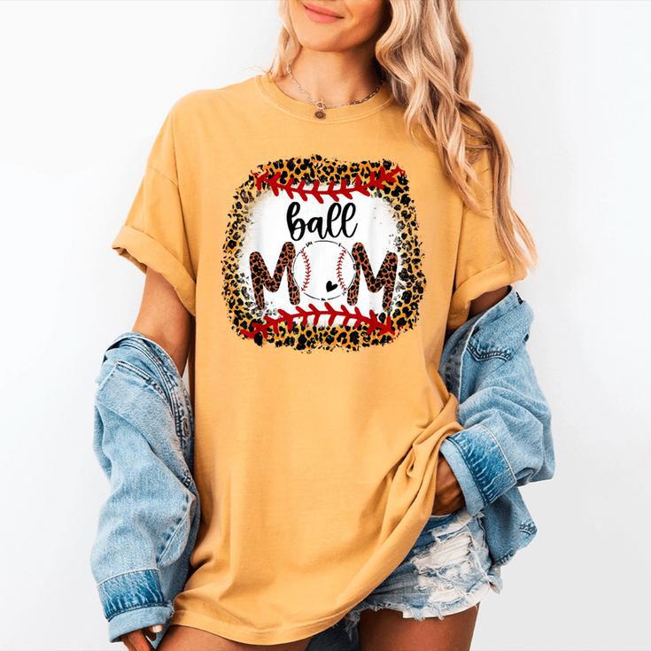 Ball Mom Leopard Ball Mom Baseball Mom Women's Comfort Colors T-Shirt Ball Mom Leopard Ball Mom Baseball Mom Women's Comfort Colors T-Shirt