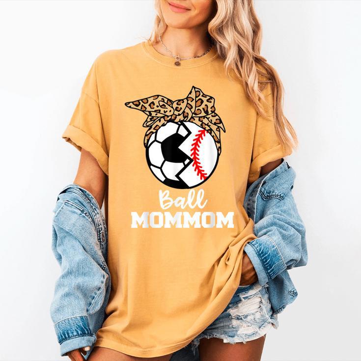 Ball MomMom Soccer Baseball Mom Mom Women's Comfort Colors T-Shirt