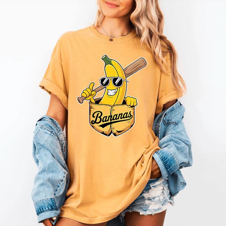 Banana Baseball Fruit Women's Comfort Colors T-Shirt