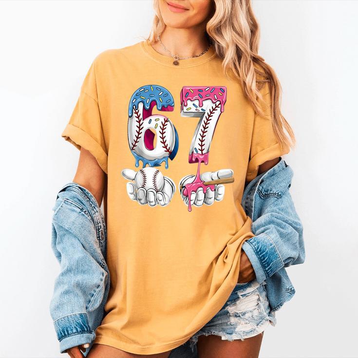 Baseball 67 Ice Cream Drip Six Seven Boys Girls Meme Women's Comfort Colors T-Shirt Baseball 67 Ice Cream Drip Six Seven Boys Girls Meme Women's Comfort Colors T-Shirt