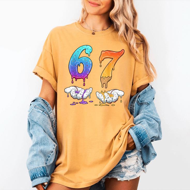 Baseball 67 Ice Cream Drip Six Seven Boys Meme Women's Comfort Colors T-Shirt Baseball 67 Ice Cream Drip Six Seven Boys Meme Women's Comfort Colors T-Shirt