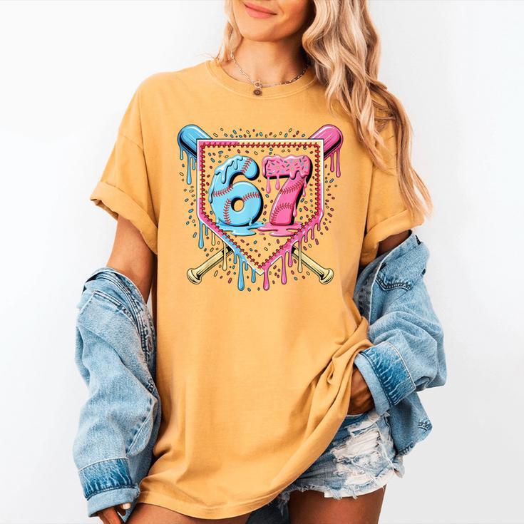 Baseball 67 Ice Cream Drip Six Seven Meme Boy Girl Kid Women's Comfort Colors T-Shirt Baseball 67 Ice Cream Drip Six Seven Meme Boy Girl Kid Women's Comfort Colors T-Shirt