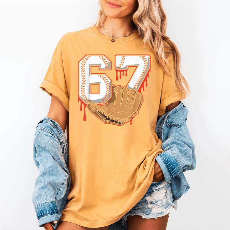 Baseball 67 Six Seven Alpha Slang 6 7 Meme Kids Teachers Boy Women's Comfort Colors T-Shirt Baseball 67 Six Seven Alpha Slang 6 7 Meme Kids Teachers Boy Women's Comfort Colors T-Shirt