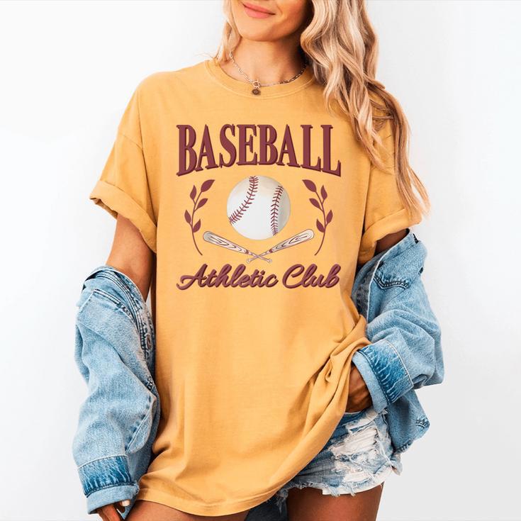 Baseball Athletic Social Club Baseball Mom Trendy Baseball Raglan Baseball Tee Women's Comfort Colors T-Shirt