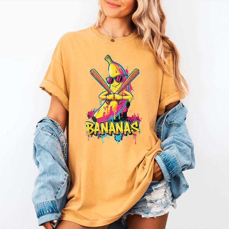 Baseball Banana Graffiti Urban For Kids Women's Comfort Colors T-Shirt Baseball Banana Graffiti Urban For Kids Women's Comfort Colors T-Shirt