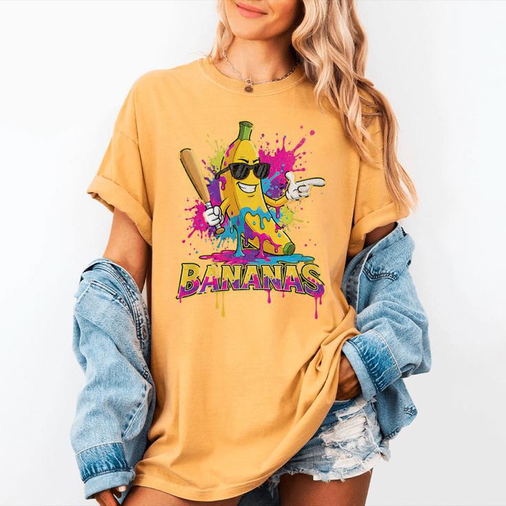 Baseball Banana Splatter Sports Kids Teens Premium Tri-Blend Women's Comfort Colors T-Shirt Baseball Banana Splatter Sports Kids Teens Premium Tri-Blend Women's Comfort Colors T-Shirt