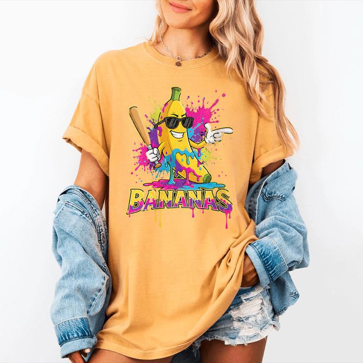 Baseball Banana Splatter Sports Kids Teens Women's Comfort Colors T-Shirt Baseball Banana Splatter Sports Kids Teens Women's Comfort Colors T-Shirt