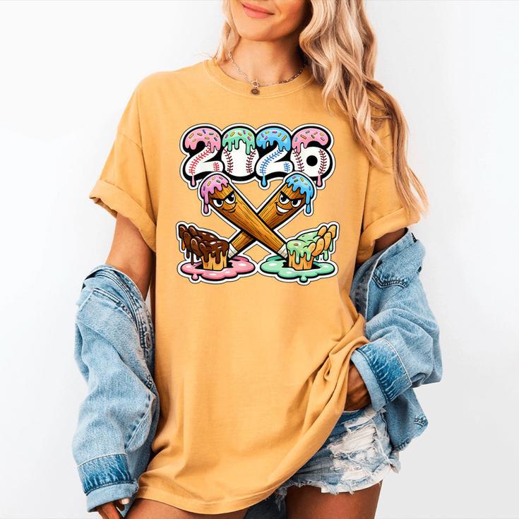 Baseball Bat 2026 Hands Drip Boys Ice Cream Dripping Youth Women's Comfort Colors T-Shirt