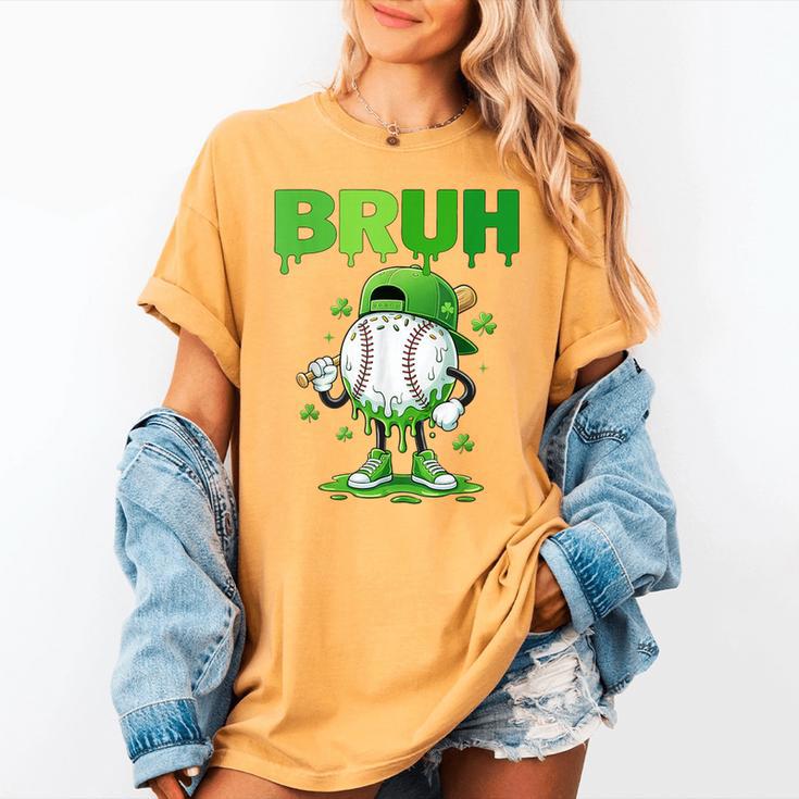 Baseball Bruh Drip Ice Cream Youth Boy St Patricks Day Women's Comfort Colors T-Shirt Baseball Bruh Drip Ice Cream Youth Boy St Patricks Day Women's Comfort Colors T-Shirt