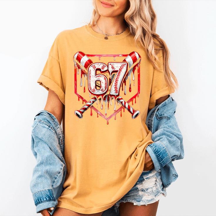 Baseball Candy Cane Drip 6 7 Six Seven Meme Christmas Boys Women's Comfort Colors T-Shirt Baseball Candy Cane Drip 6 7 Six Seven Meme Christmas Boys Women's Comfort Colors T-Shirt