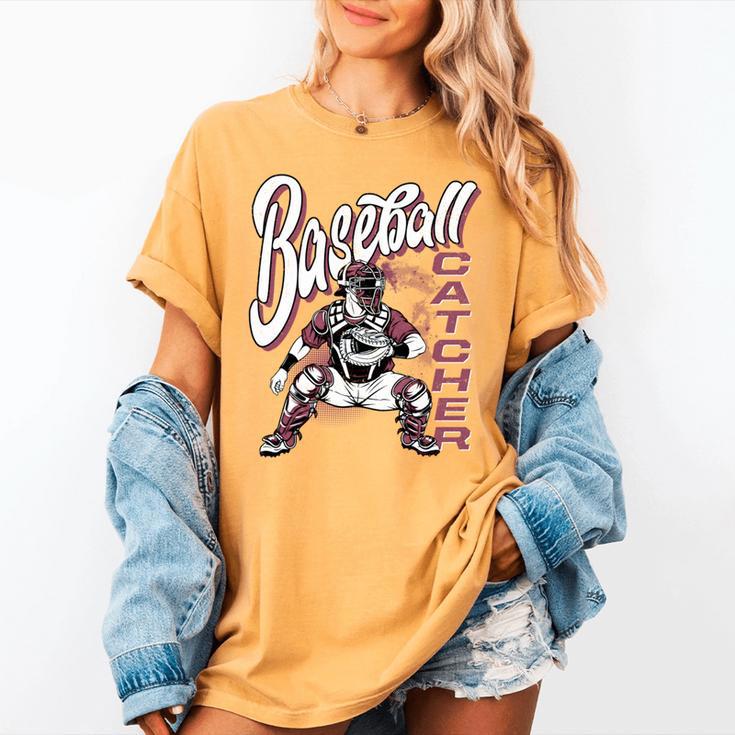 Baseball Catcher Gear Home Plate Women's Comfort Colors T-Shirt