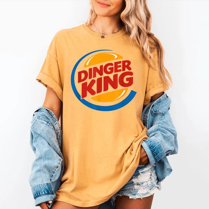 Baseball Dinger King Logo For Home Run Players And Fan Women's Comfort Colors T-Shirt