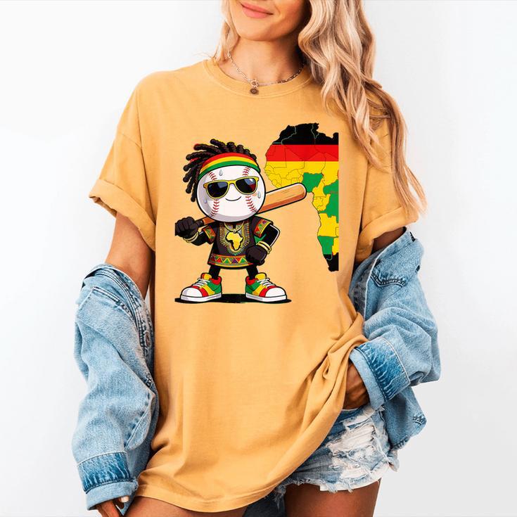 Baseball Drip Ice Cream Boys Youth Kids History Month Women's Comfort Colors T-Shirt Baseball Drip Ice Cream Boys Youth Kids History Month Women's Comfort Colors T-Shirt