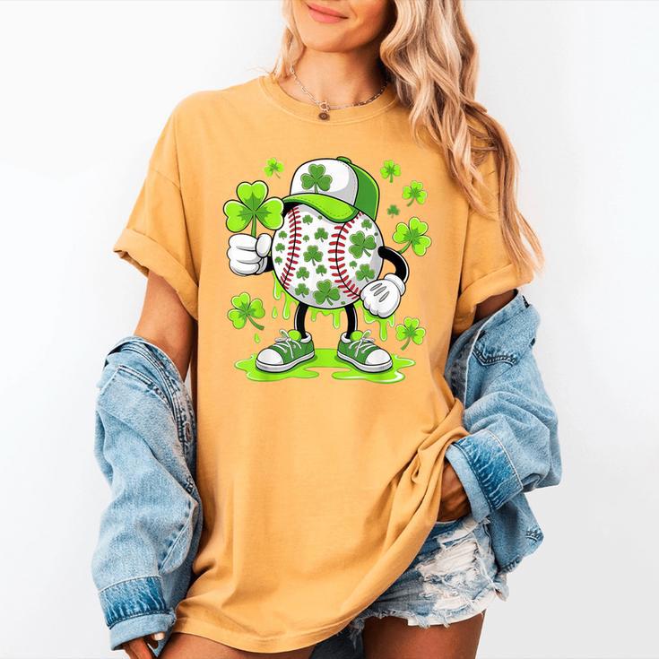 Baseball Drip Ice Cream Shamrock Irish St Patricks Men Women's Comfort Colors T-Shirt