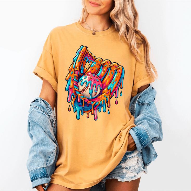 Baseball Drip Ice Cream Sprinkles Baseball Glove For Boys Women's Comfort Colors T-Shirt Baseball Drip Ice Cream Sprinkles Baseball Glove For Boys Women's Comfort Colors T-Shirt