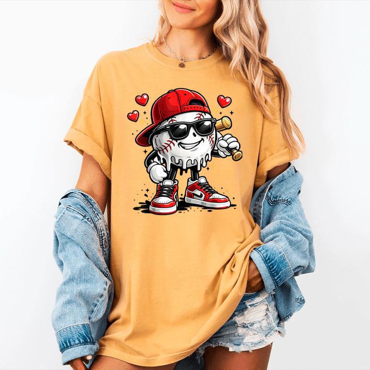 Baseball Drip Ice Cream Valentine’s Day Boys Kids Women's Comfort Colors T-Shirt Baseball Drip Ice Cream Valentine’s Day Boys Kids Women's Comfort Colors T-Shirt