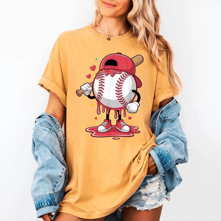 Baseball Drip Icecream Boy Kids Valentine Women's Comfort Colors T-Shirt Baseball Drip Icecream Boy Kids Valentine Women's Comfort Colors T-Shirt