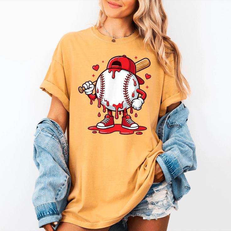 Baseball Drip Icecream Men Boy Valentine Women's Comfort Colors T-Shirt Baseball Drip Icecream Men Boy Valentine Women's Comfort Colors T-Shirt