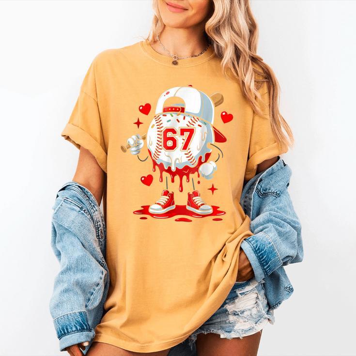Baseball Drip Icecream Valentine 67 Meme Tees Men Youth Boys Women's Comfort Colors T-Shirt