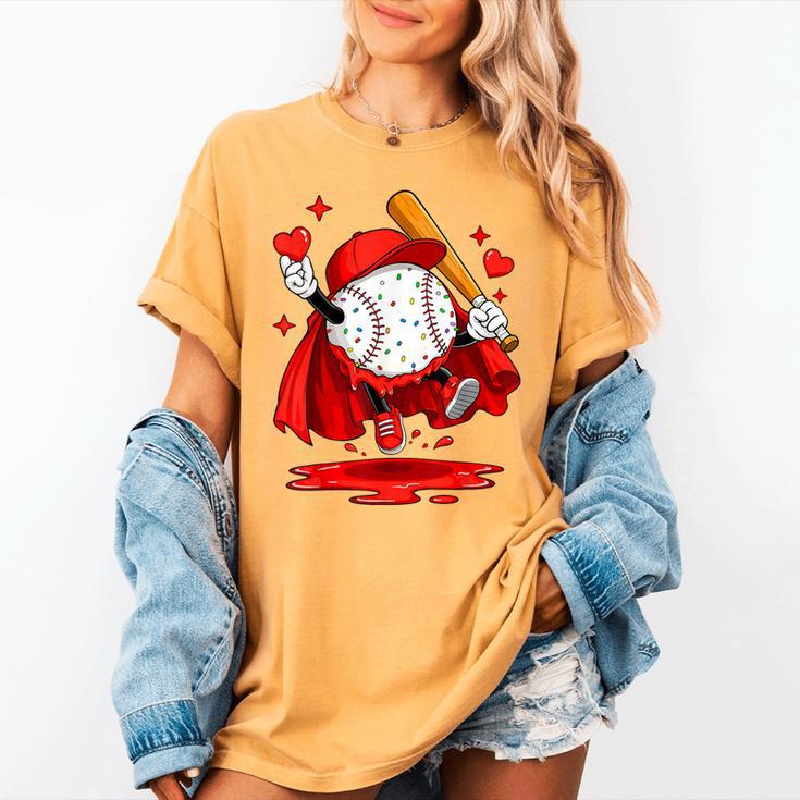 Baseball Drip Icecream Youth Boy Valentine Women's Comfort Colors T-Shirt Baseball Drip Icecream Youth Boy Valentine Women's Comfort Colors T-Shirt