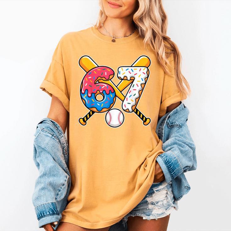 Baseball Drip Number 67 Player 67th Birthday Meme Women's Comfort Colors T-Shirt Baseball Drip Number 67 Player 67th Birthday Meme Women's Comfort Colors T-Shirt