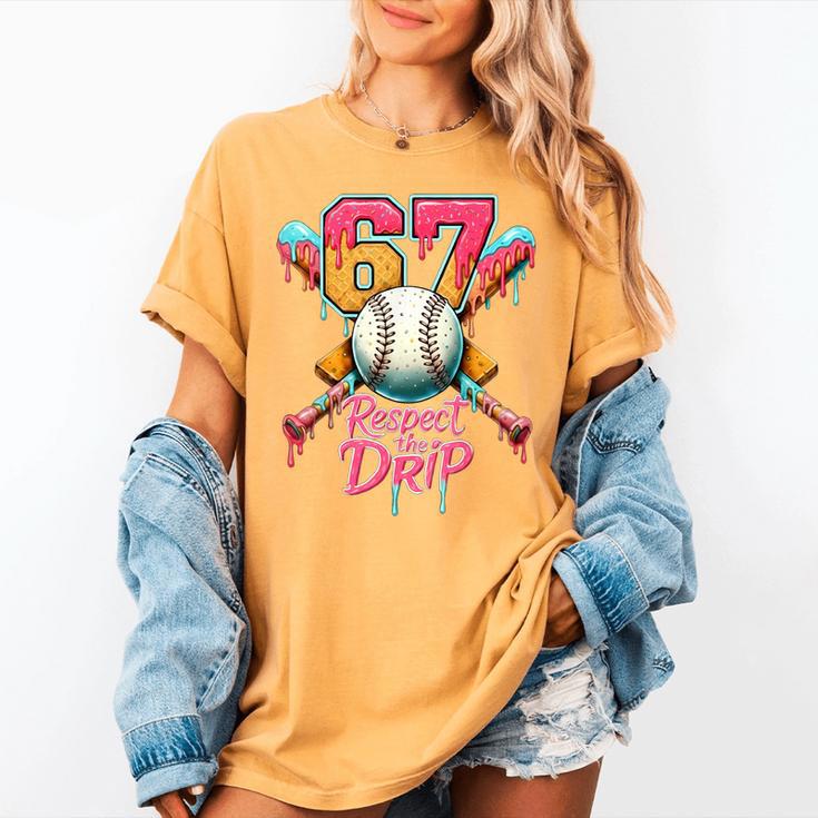 Baseball Drip Number 67 Player Sport For Men Women Kids Women's Comfort Colors T-Shirt Baseball Drip Number 67 Player Sport For Men Women Kids Women's Comfort Colors T-Shirt