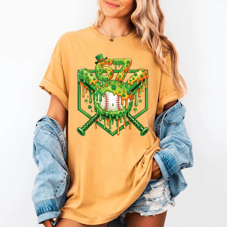 Baseball Drip St Patricks Day Boys Baseball St Patricks Day Women's Comfort Colors T-Shirt Baseball Drip St Patricks Day Boys Baseball St Patricks Day Women's Comfort Colors T-Shirt