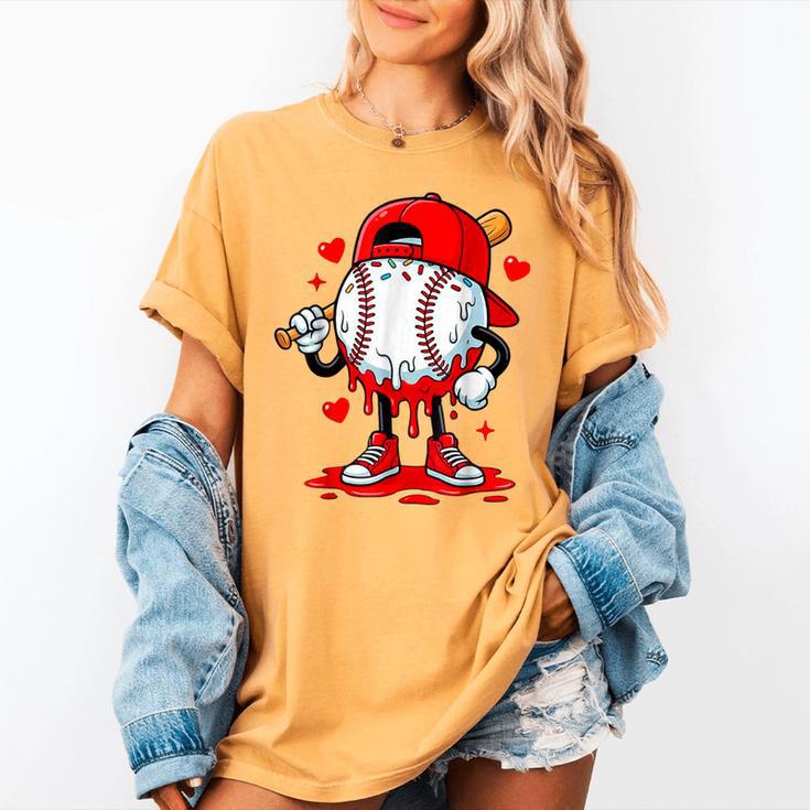 Baseball Drip Valentines Women's Comfort Colors T-Shirt