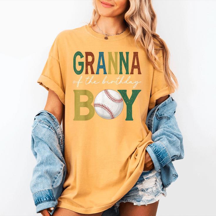 Baseball Granna Of The Birthday Boy Family Matching Women's Comfort Colors T-Shirt