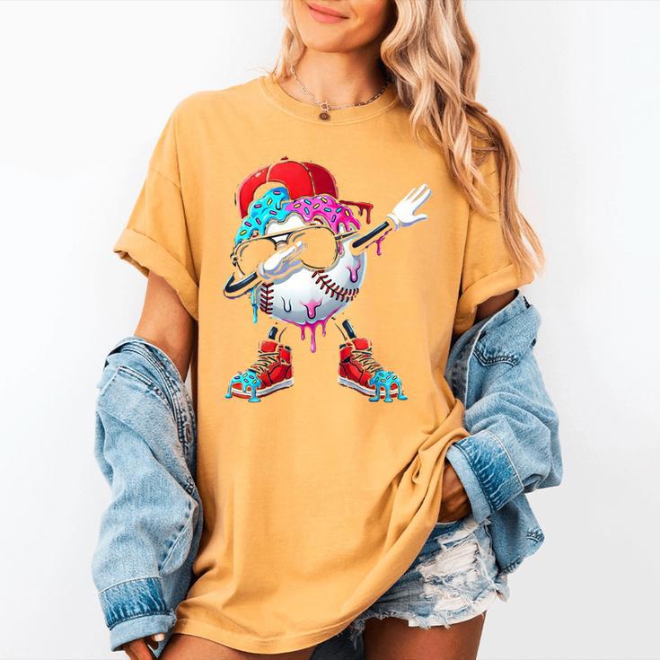 Baseball Ice Cream Drip Dabbing Sports Sprinkles For Boys Women's Comfort Colors T-Shirt Baseball Ice Cream Drip Dabbing Sports Sprinkles For Boys Women's Comfort Colors T-Shirt
